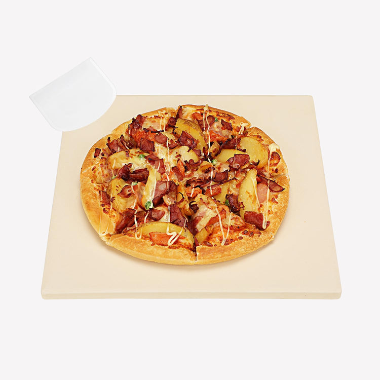 Small 10x10 Inch Cordierite Pizza Stone for RV Camper Oven & Grill