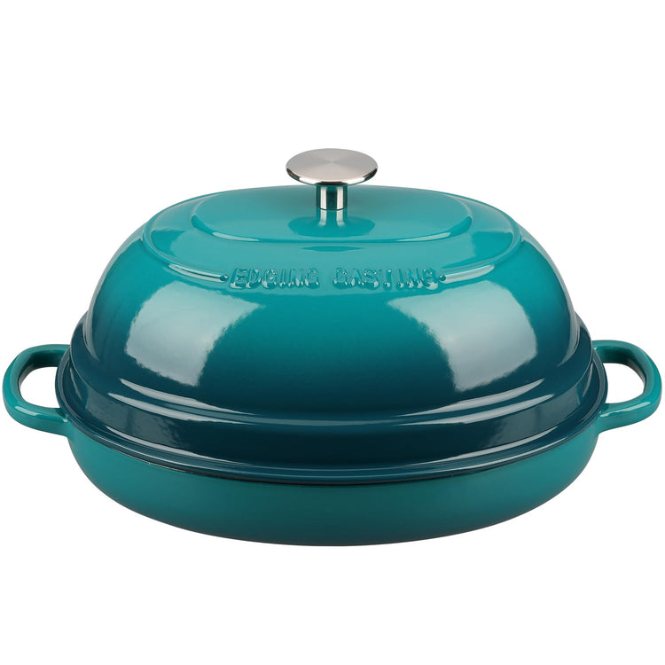 Enameled Oval Cast Iron Dutch Oven Pot with Lid