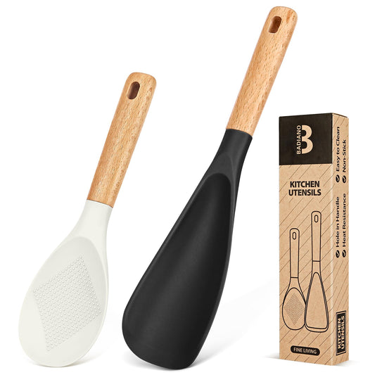 Cooking Spoon and Rice Scooper for Nonstick Cookware