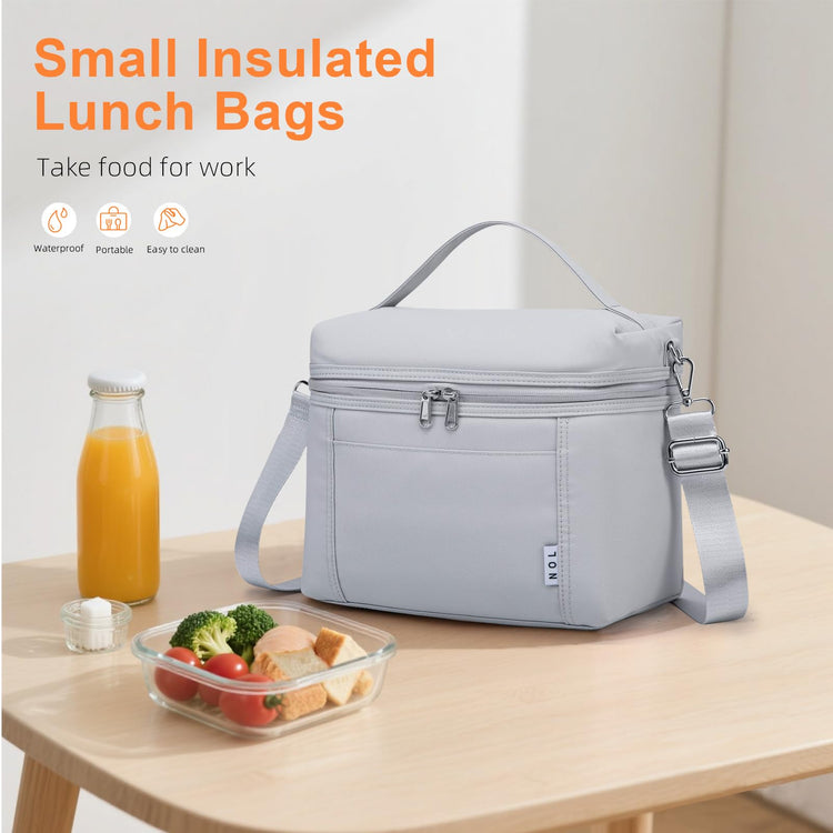 NOL Insulated Lunch Bags for Women Cooler Bag Lightweight Nylon Waterproof Lunch Box for Work