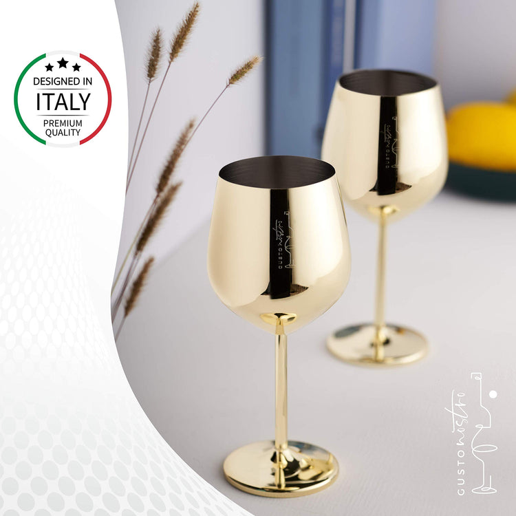 Stainless Steel Wine Glass (4 Count)