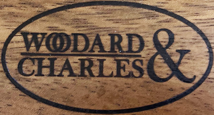 Woodard & Charles Acacia Wood 12" Salad Bowl with Salad Hands