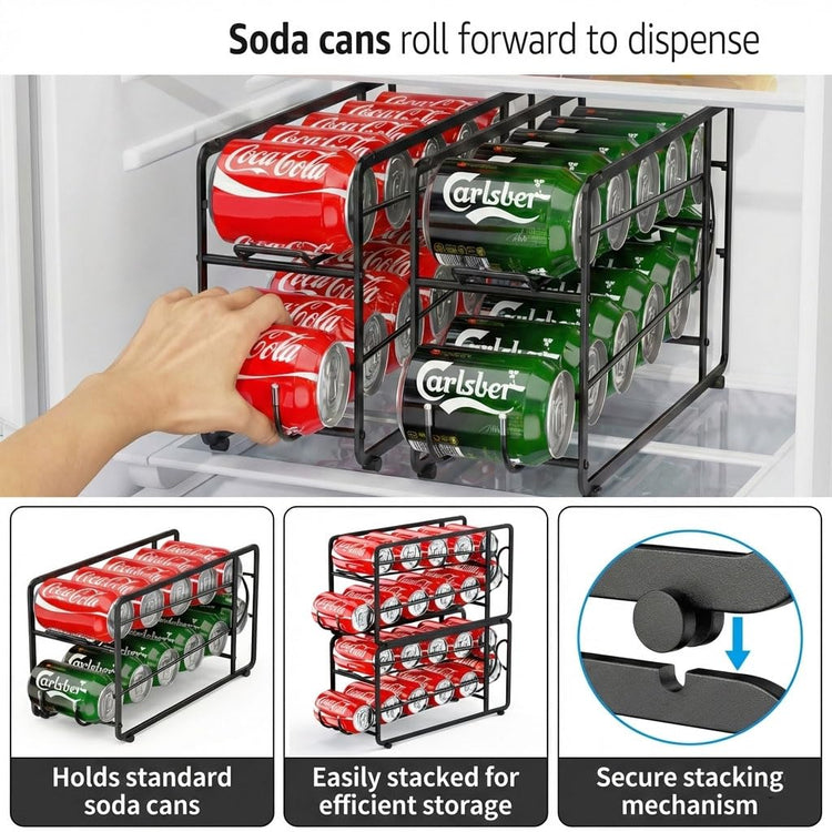 Soda Can Organizer Storage Rack