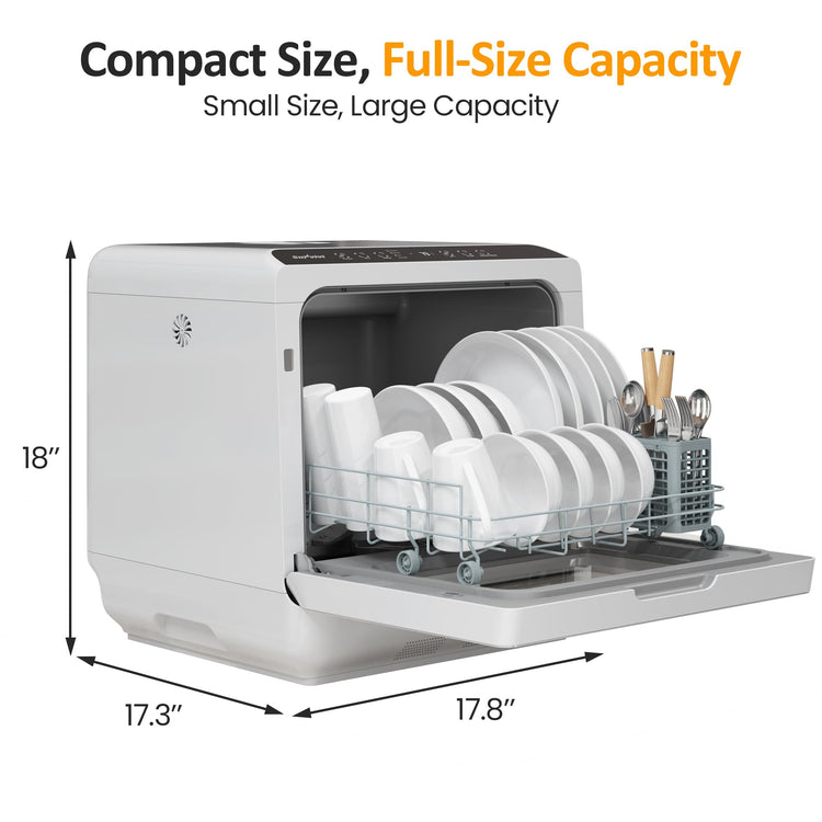 Portable Dishwasher 18’’ Countertop with 152OZ Water Tank