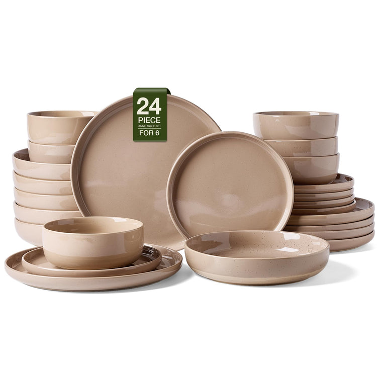Milkyway 24 Piece Stoneware Plates and Bowls