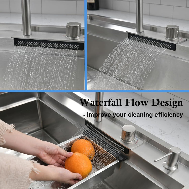 30 inch Drop in Kitchen Sink with Faucet Combo