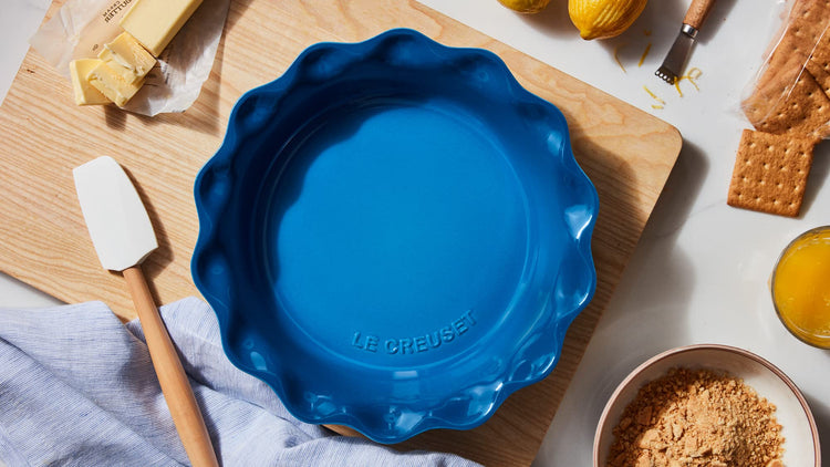 Stoneware Set of 2 Heritage Fluted Pie Dish