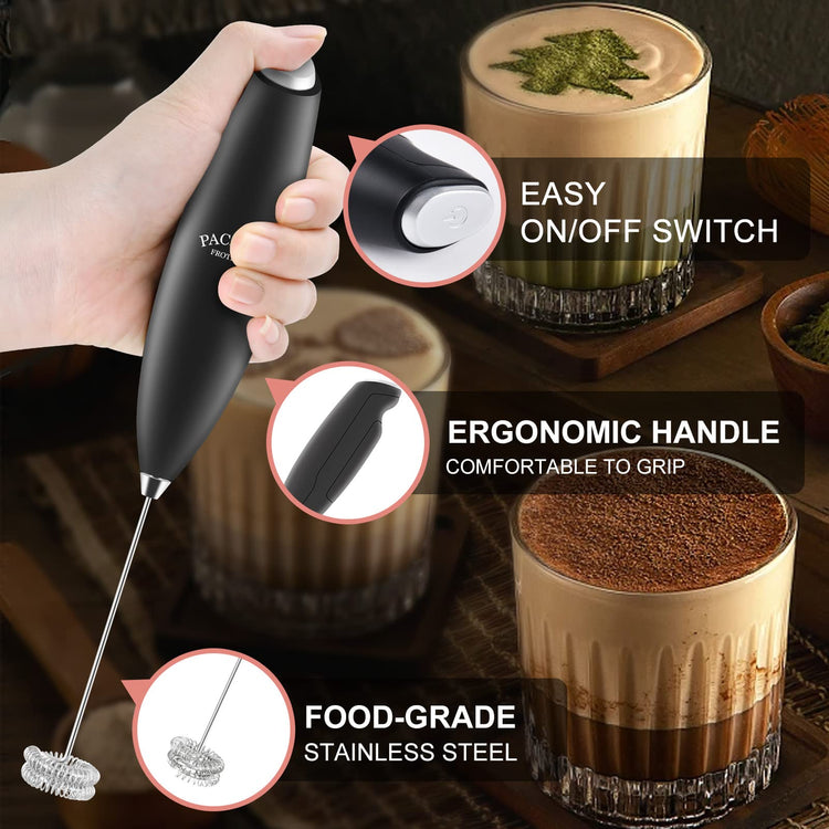 Powerful Milk Frother with Double Whisk