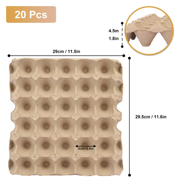 20 Flats 30 Cell Egg Crate?Holds 30 Eggs? (73.6 Ounce)