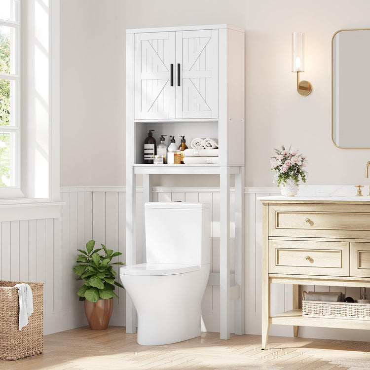 23.6 Inches Wide Toilet Rack with Over The Toilet Storage Cabinet