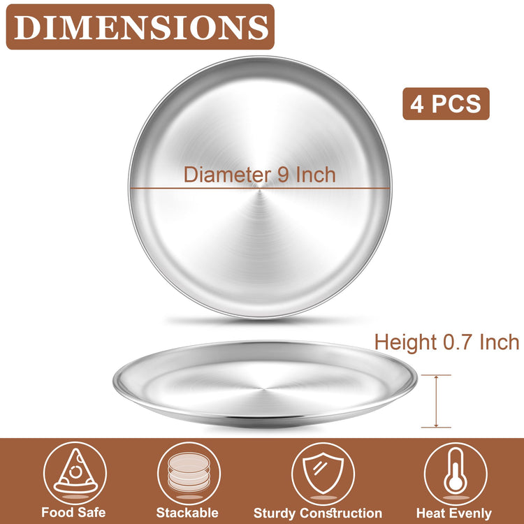9 Inch Pizza Pan (4 Count)