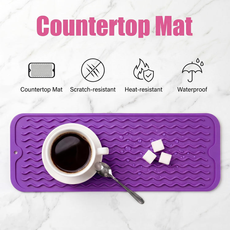 Silicone Dish Drying Mat for Multiple Usage
