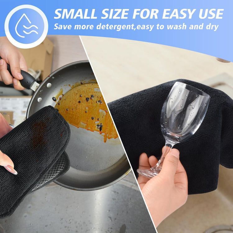 Dish Cloths for Washing Dishes with Scrub Side (18 Count)