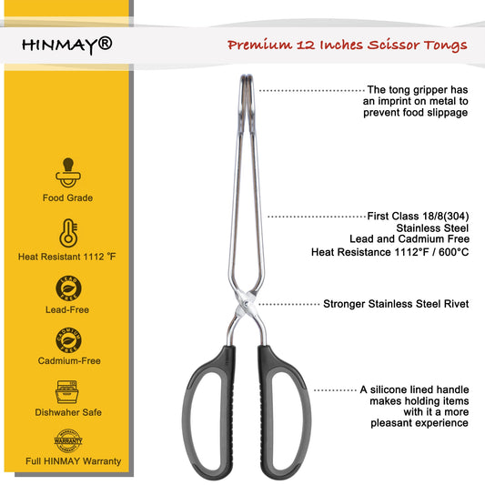 Scissor Tongs with Comfort