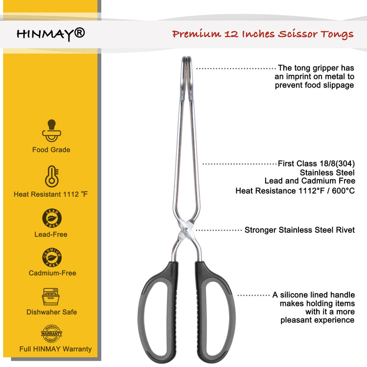 Scissor Tongs with Comfort