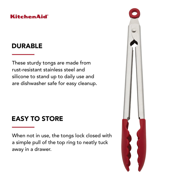 Silicone Stainless Steel Tongs