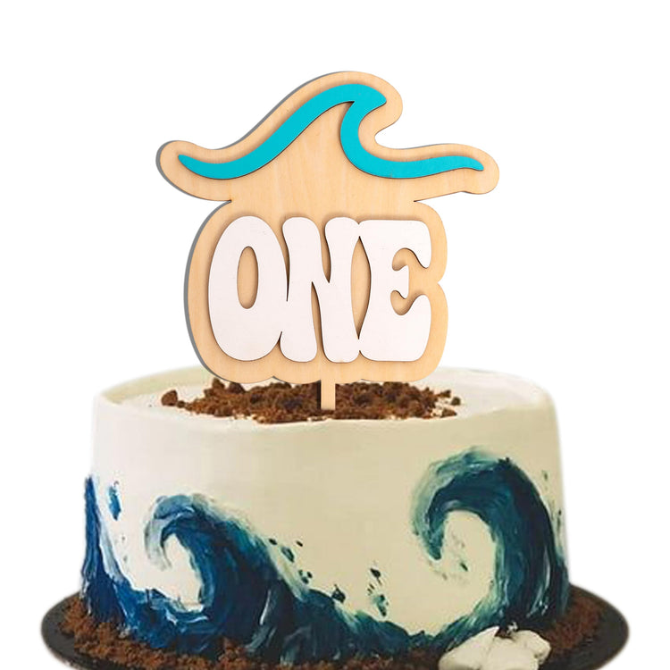 Ocean Wave Cake Topper for 1st Birthday