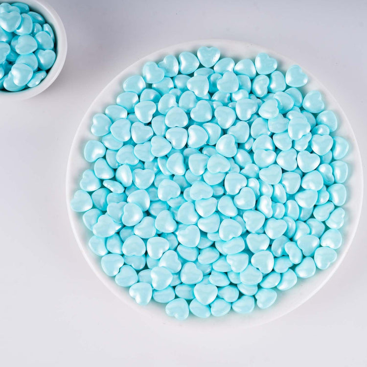 Blue Heart Shapes Sprinkles (4.58 Ounce)