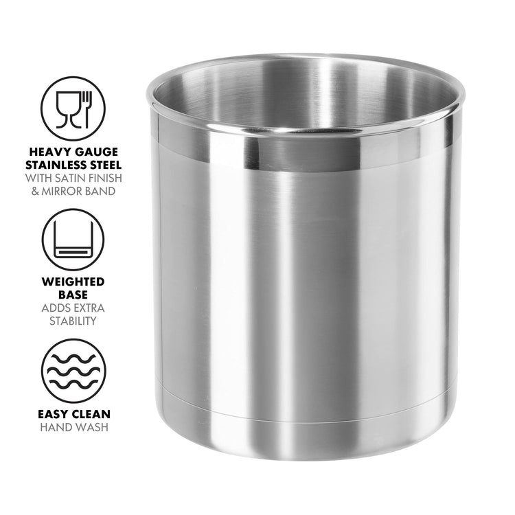 Stainless Steel Jumbo Utensil Holder