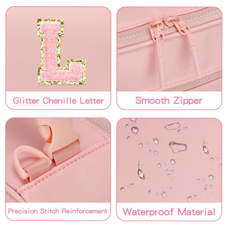 Lunch Box Kids Large Initial Insulated Lunch Bag for Girls