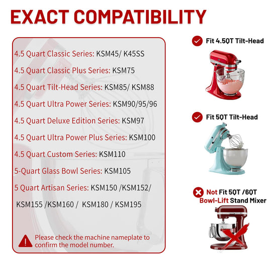 K45WW 6 Wire Whip Attachment for KitchenAid 4.5 5 Quart Tilt