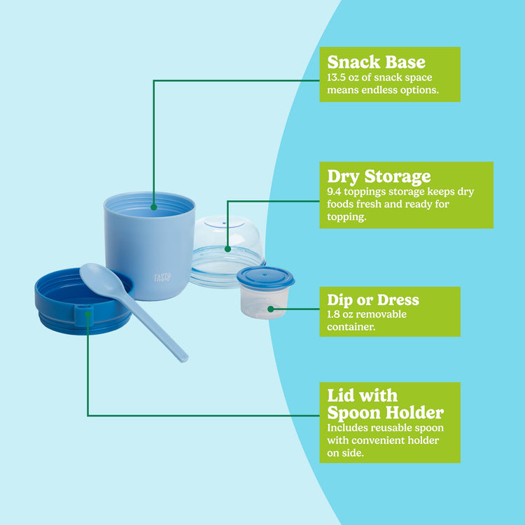 Travel Snack Cups with Spoons (2 Count)
