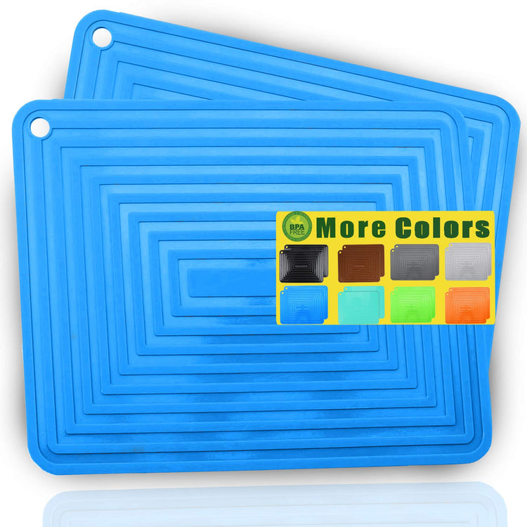 Large Silicone Trivet Mats for Hot Dishes (2 Count)