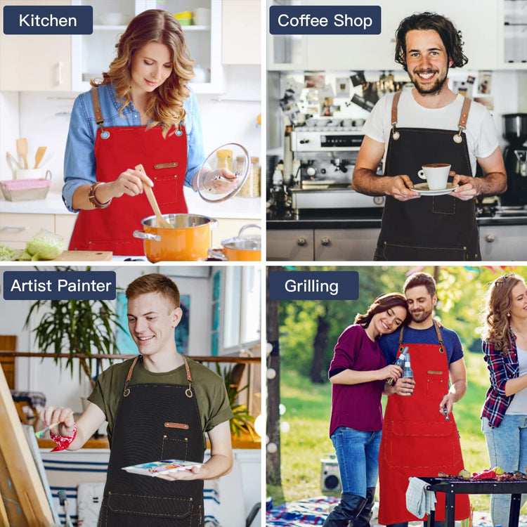 Chef Apron Men Women (6 Count)