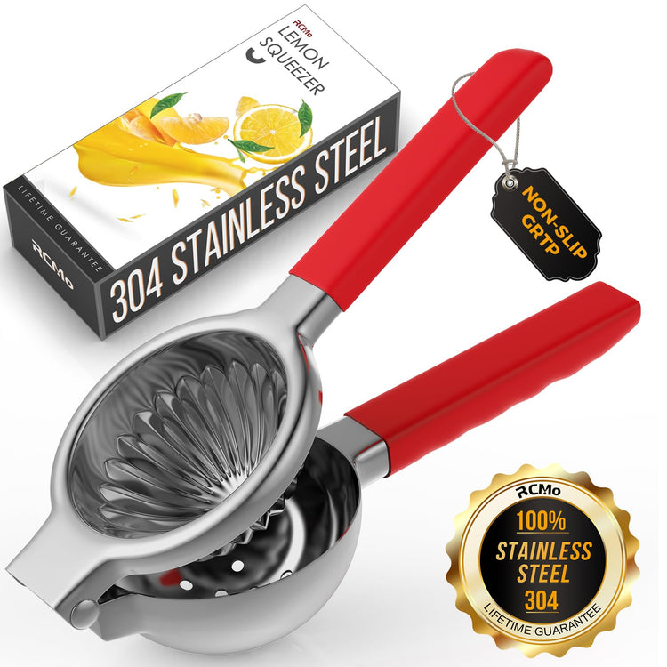 Lemon Squeezer 304 Stainless Steel Large Metal Manual Citrus Juicer