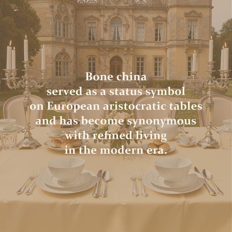 12Pc Bone China Dinnerware Set & 20Pc Flatware Combo Set for 4
