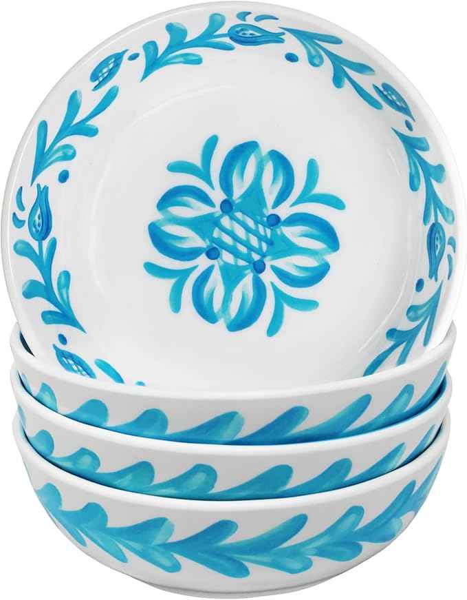 Le Cadeaux Luxury Melamine 18 Piece Dinnerwear Set, Service for 6,Sicily Teal