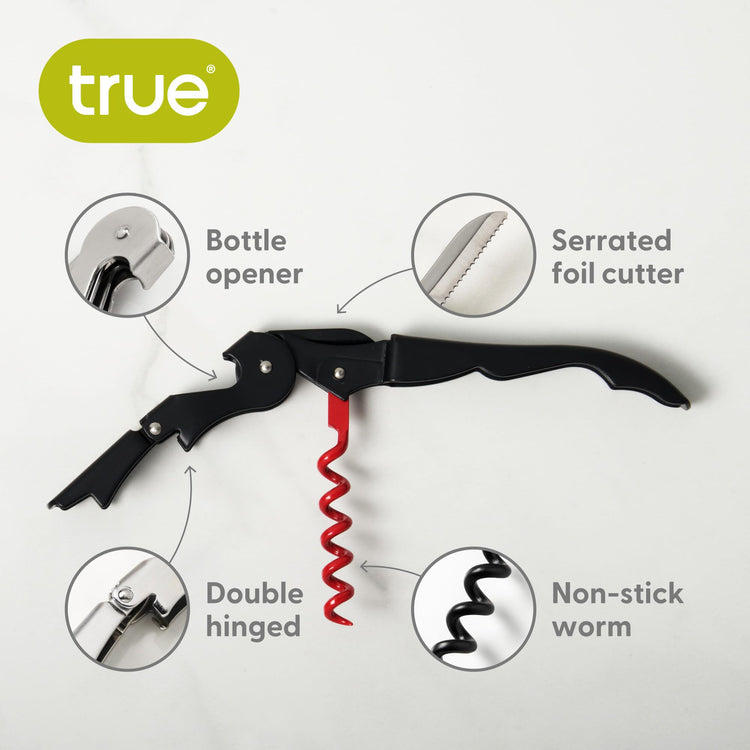 Truetap Double Hinged Waiter's Corkscrew Wine Opener