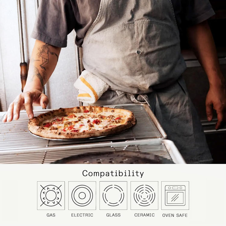 Cookware Seasoned 12" Carbon Pizza Steel