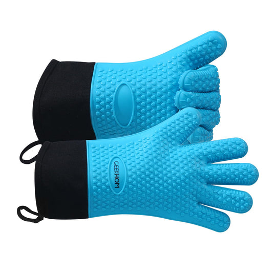 BBQ Gloves Grilling Gloves Heat Resistant Oven Gloves (2 Count)