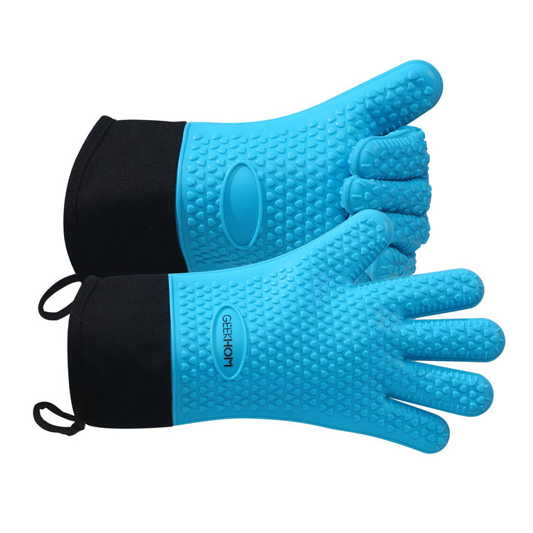 BBQ Gloves Grilling Gloves Heat Resistant Oven Gloves (2 Count)