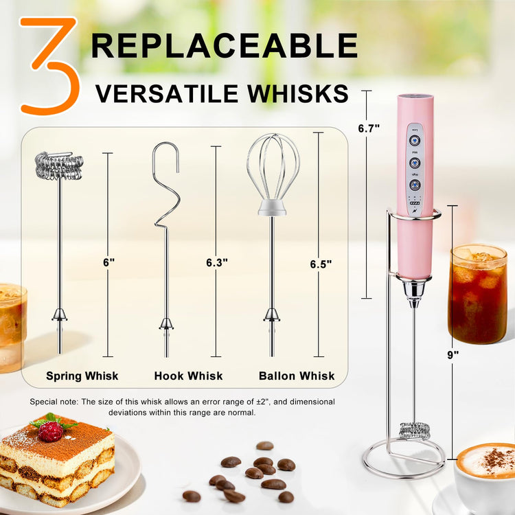 Handheld Milk Frother Wand for Coffee