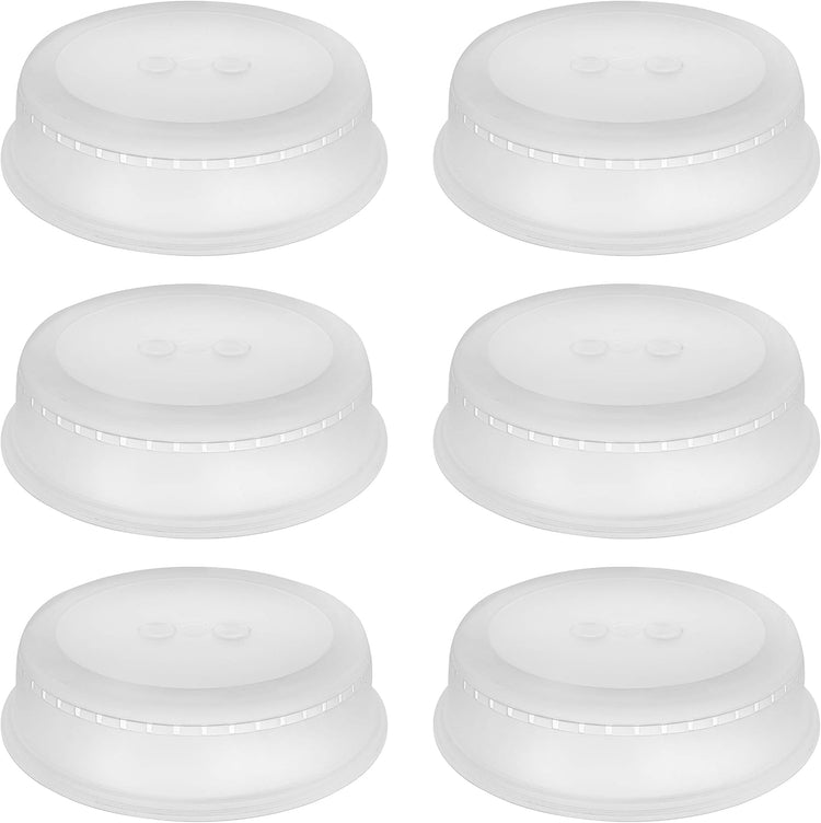 YBM Home Microwave Splatter Cover Keeps Your Microwave Spotless During Food Heating, Anti-Splatter Plate Lid Cover, BPA Free and Dishwasher Safe, 10 Inch ba291 Pack of 6