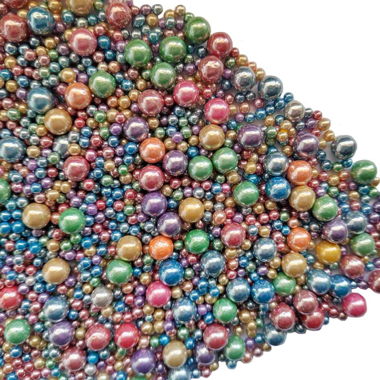 Edible Light Colorful Sugar Pearls Candy Sprinkles 120G (4.23 Ounce)