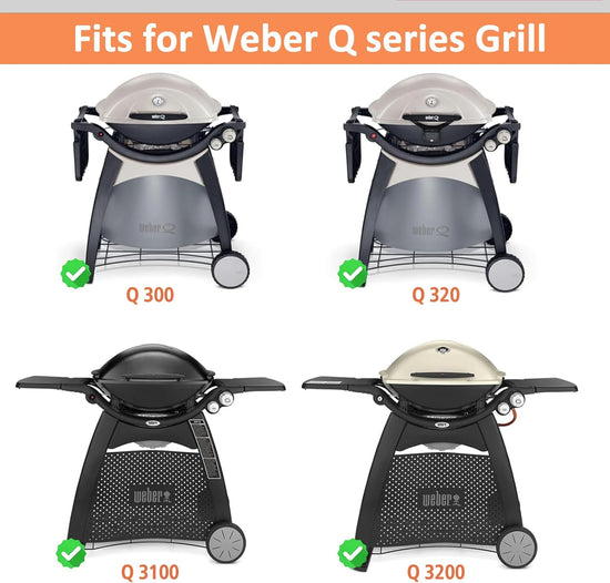 7584 Q3200 Griddle for Weber Q300 Q320 Q3000 Q3100 Q3200 Full Size Grill Plate Parts, Flat Top Cast Iron Griddle Insert for Weber 7646 Q320 Accessories, for WeberQ Grill Parts - Nestoria
