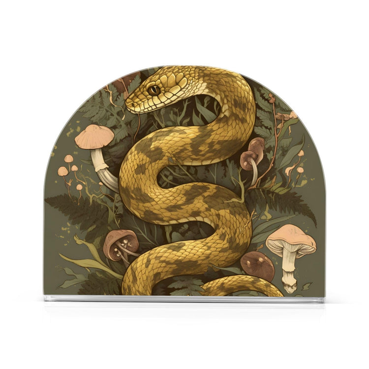 Snake and Mushroom Napkin Holder for Table Paper Napkins Holder Acrylic Tissue Dispenser Kitchen Dining Room Bathroom Party Car Decor