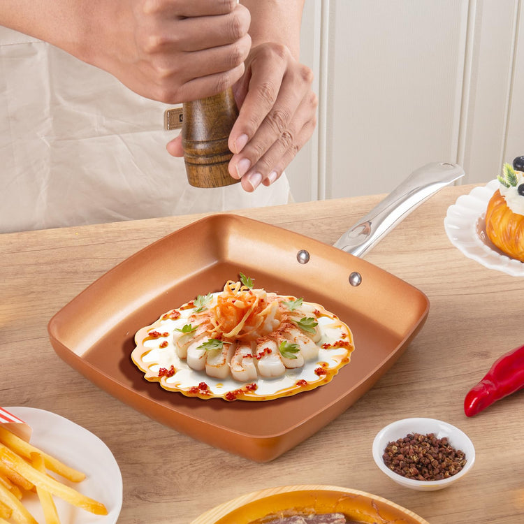 Non Stick Copper Square Frying Pan