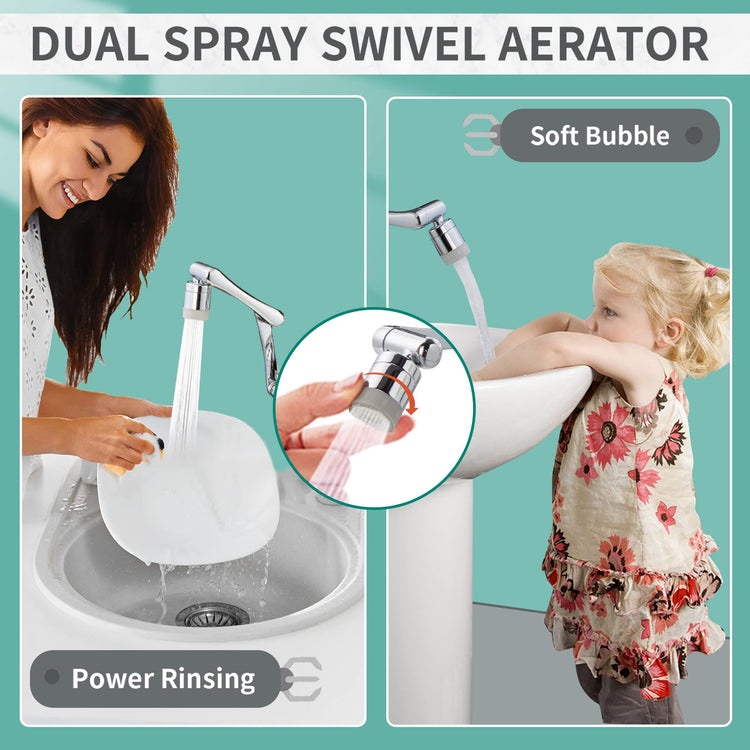 1080°Rotating Faucet Extender Double Extension