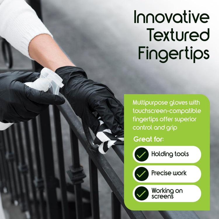 Black Nitrile Gloves (1000 Count)