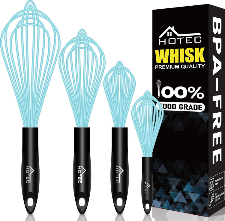 4 Pieces Silicone Whisks Set