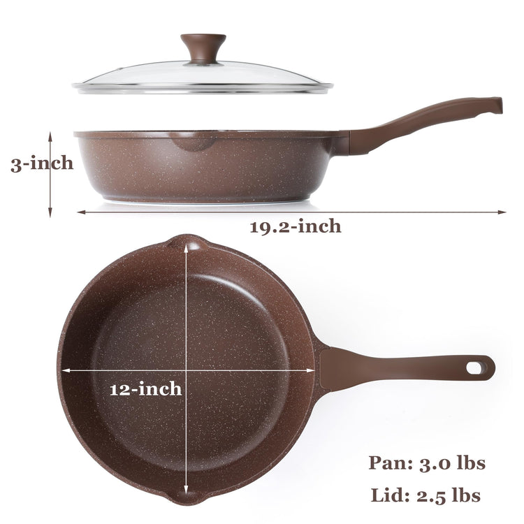 Nonstick Deep Frying Pan Skillet