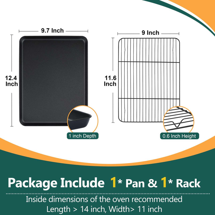 Nonstick Baking Oven Pan with Rack for Cookie