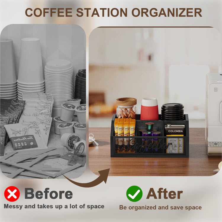 Coffee Station Organizer for Countertop
