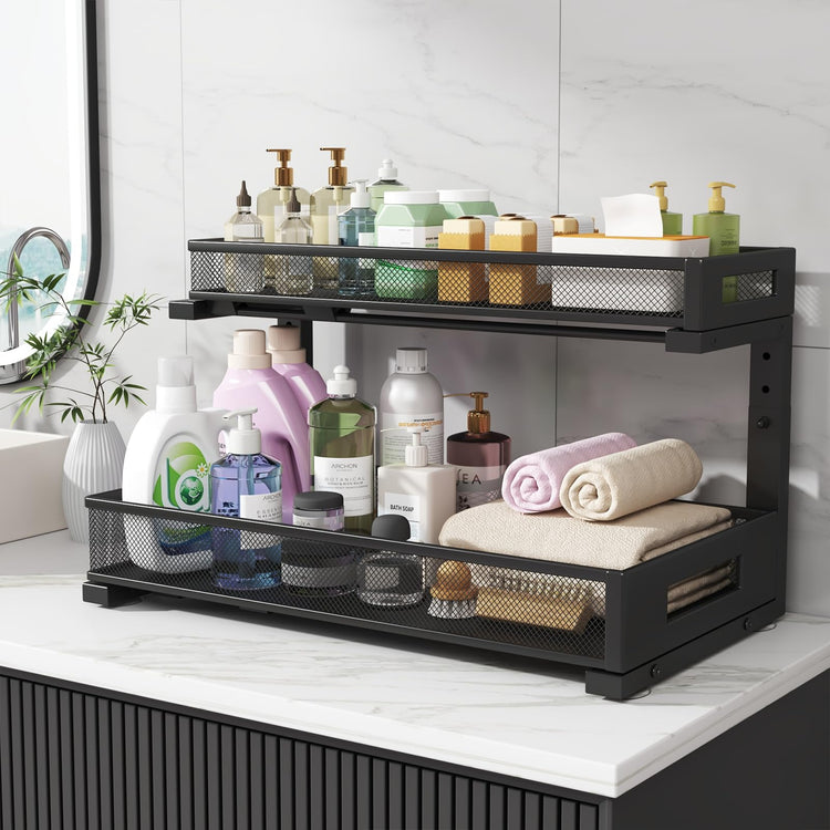 2 Pack 19IN Depth Under Sink Storage Organizer (2 Count)