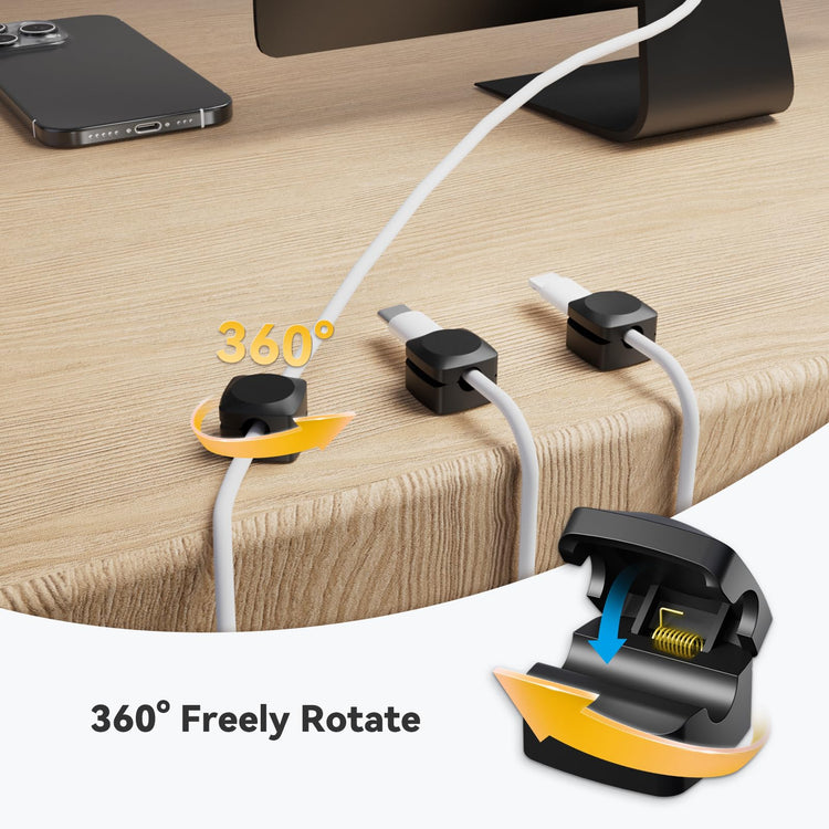 Rotatable Cord Organizer (8 Count)