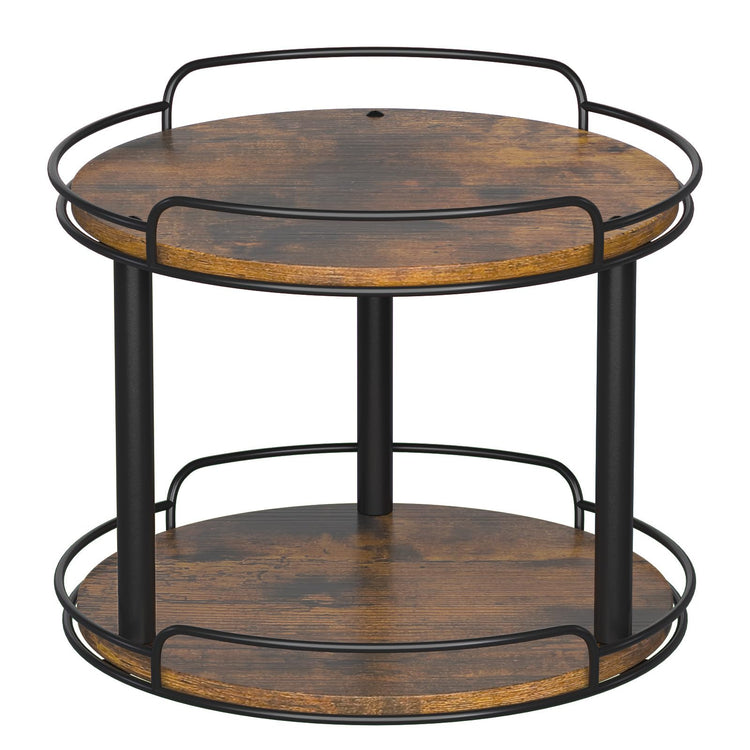 12'' Wood Lazy Susan Turntable Organizer for Cabinet